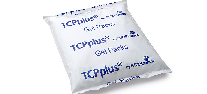 
		  A white cooling gel pack